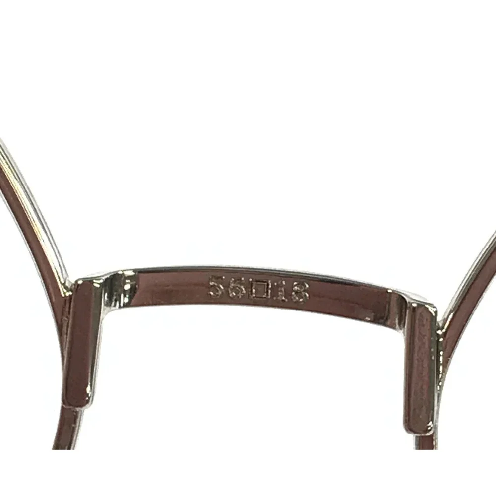 Burberry Eyeglasses Frames B1380 1005 Silver Geometric Wire Rim 56-18-145